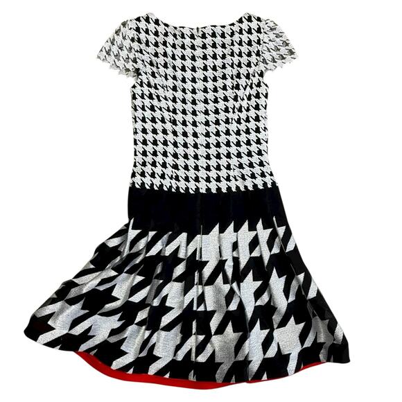 Peggy Jennings Vintage 1990s Houndstooth Dress Small - Picture 10 of 10